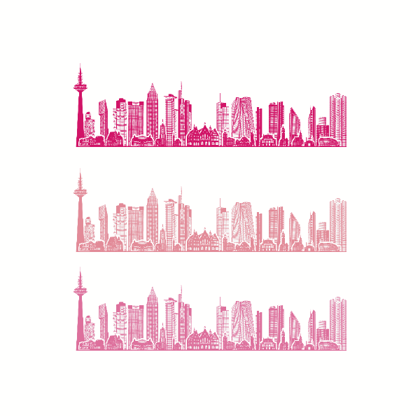 Pop Art Skyline Frankfurt