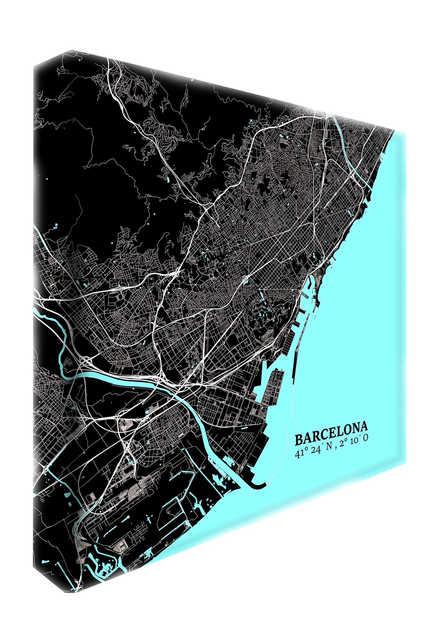 Pop Art Karte Barcelona