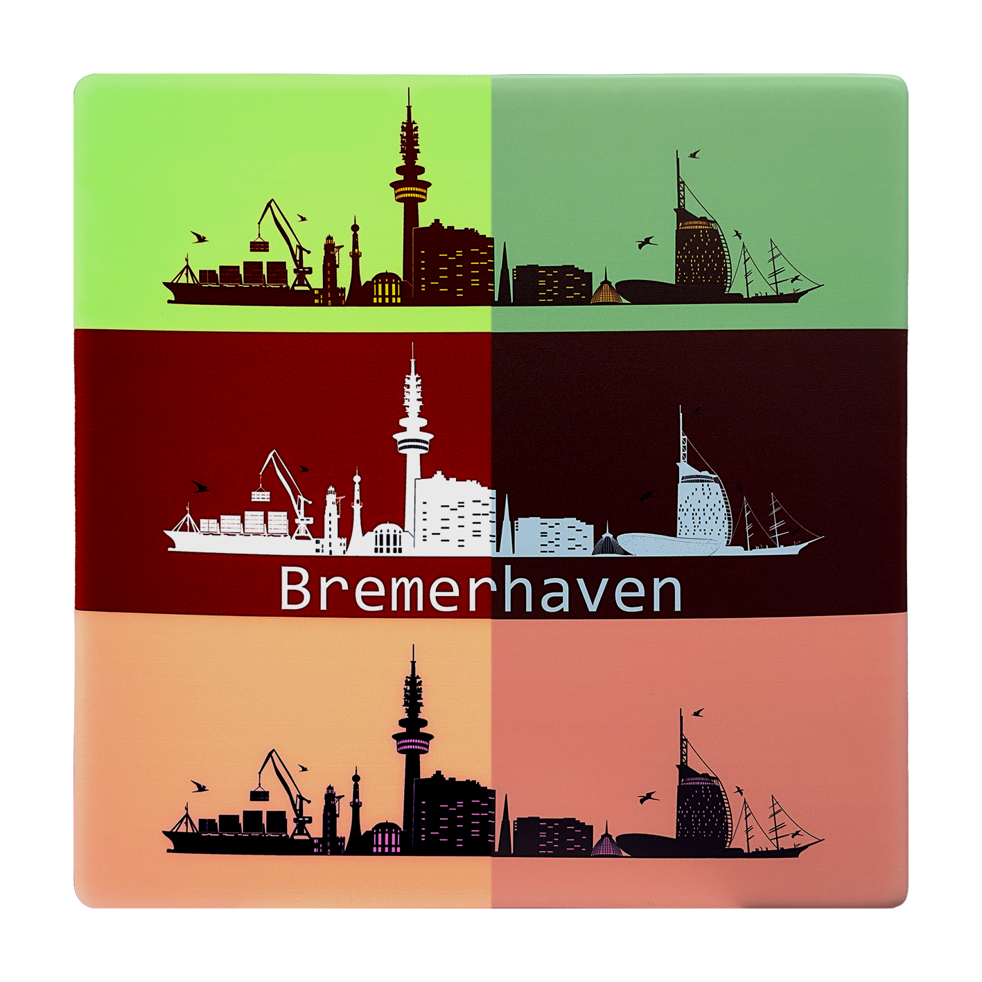 Pop Art Skyline Bremerhaven