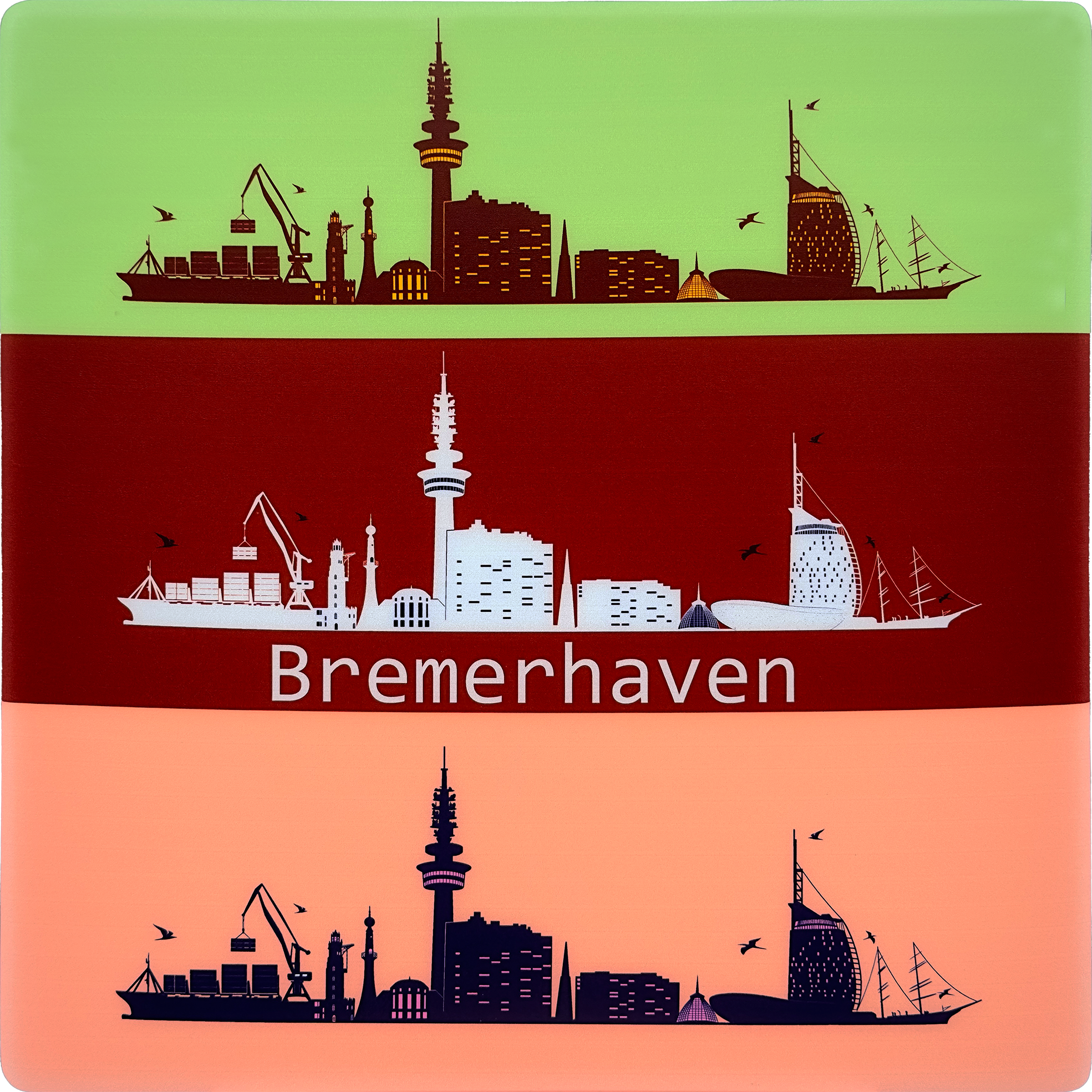 Pop Art Skyline Bremerhaven