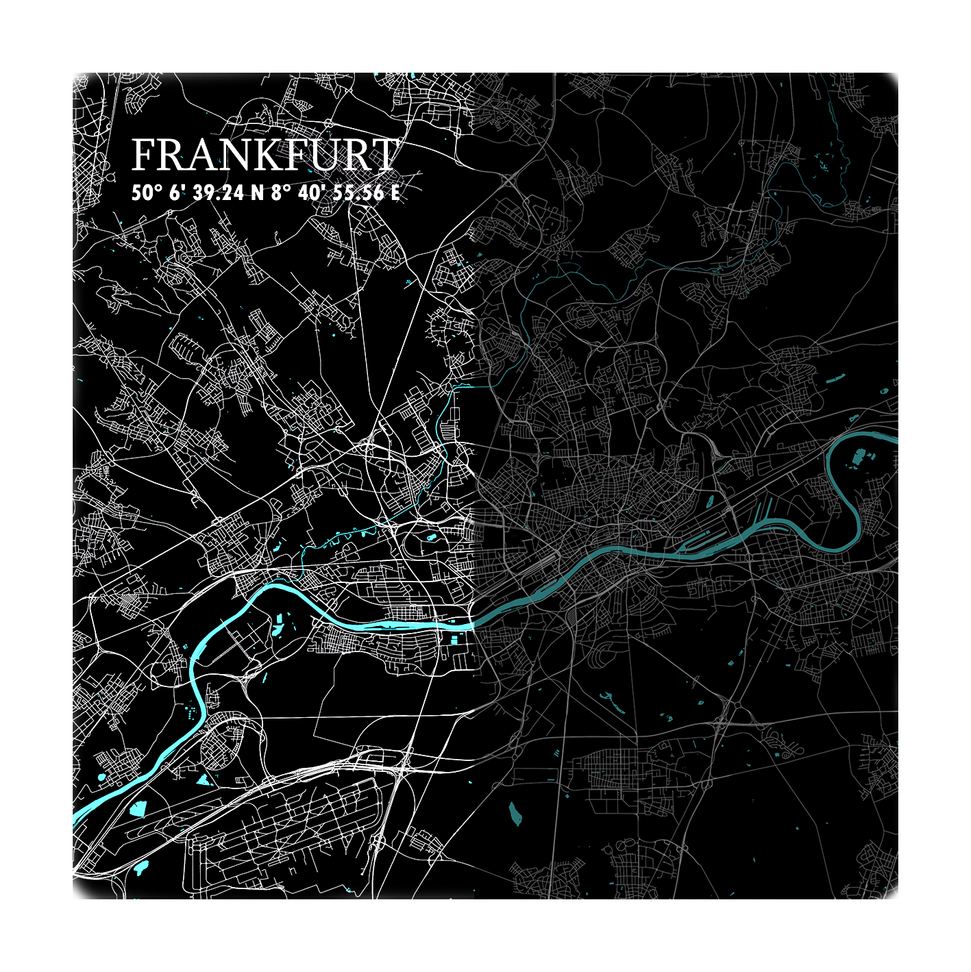 Pop Art Karte Frankfurt