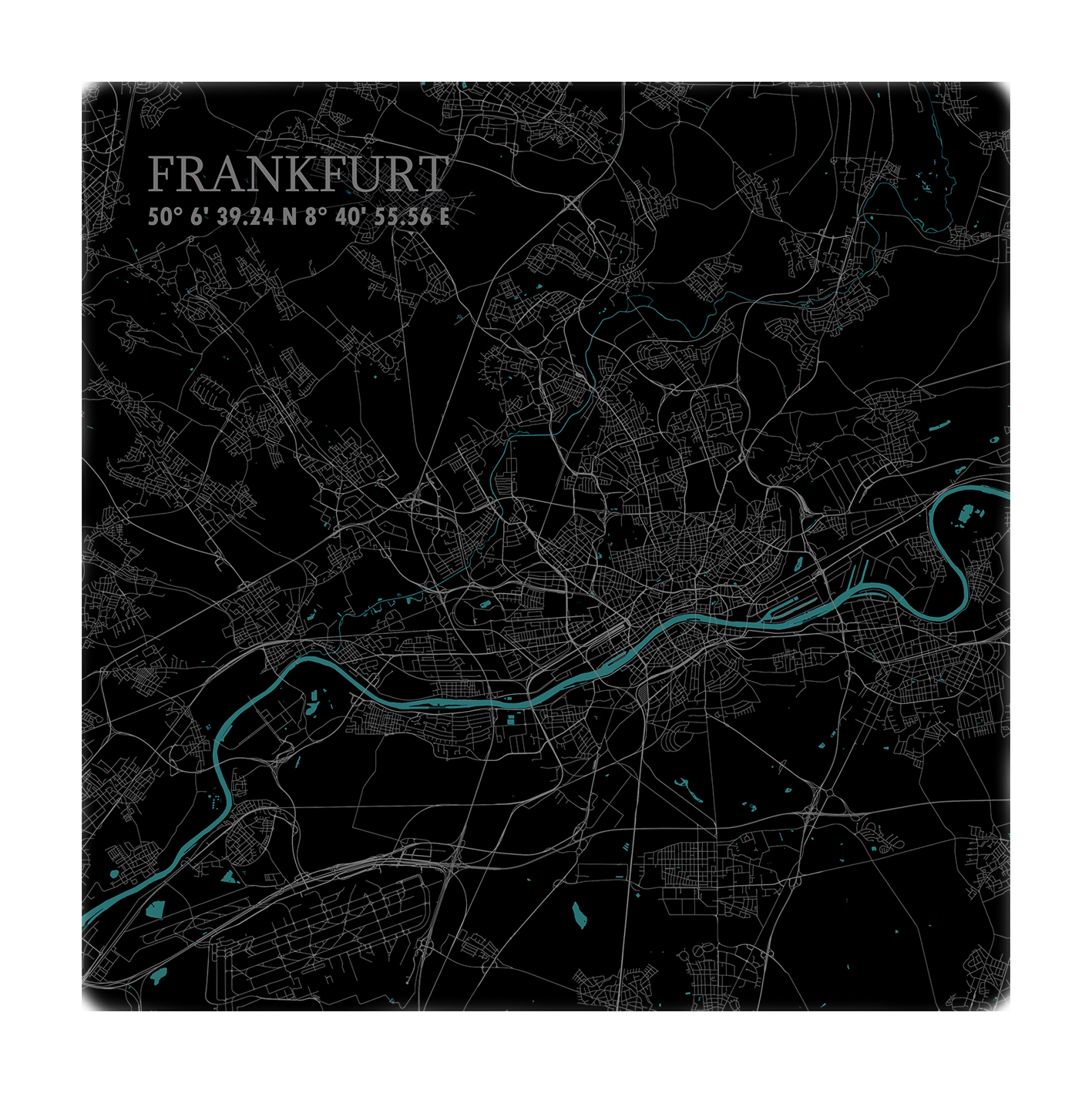 Pop Art Karte Frankfurt