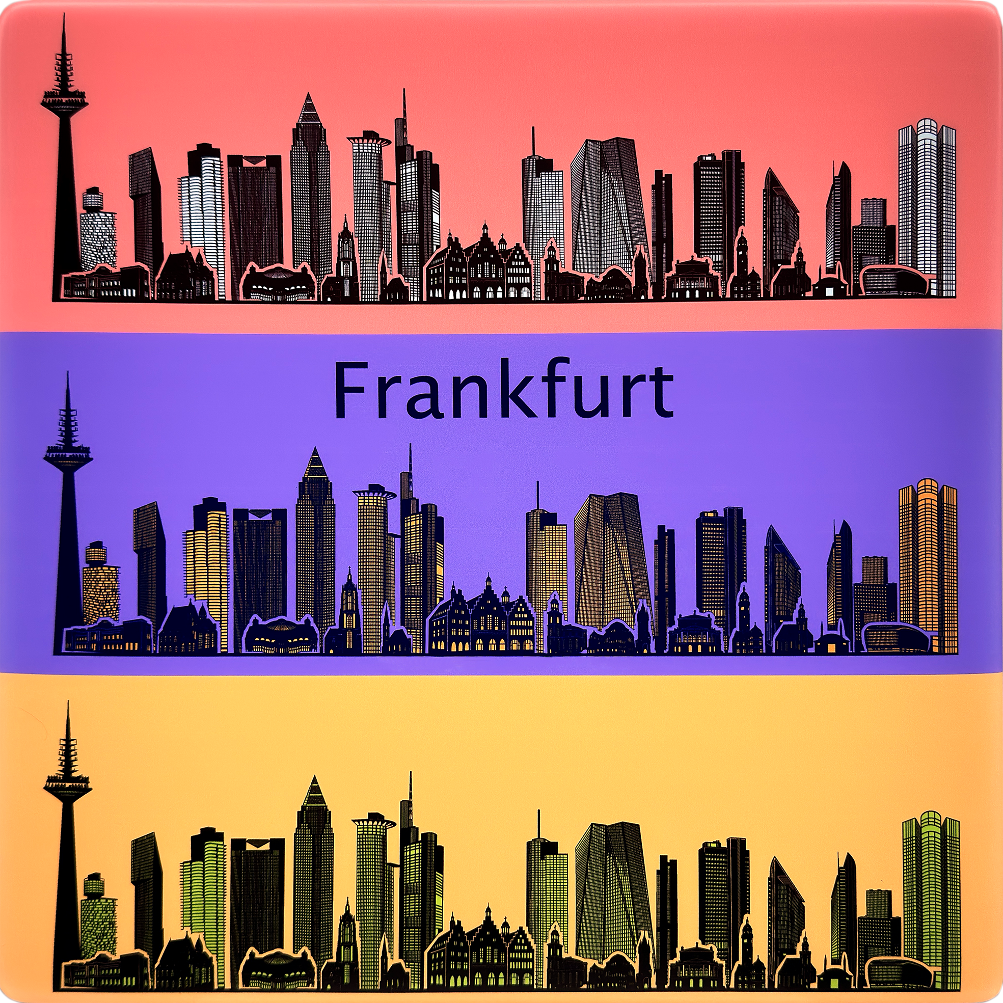 Pop Art Skyline Frankfurt