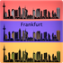 Pop Art Skyline Frankfurt