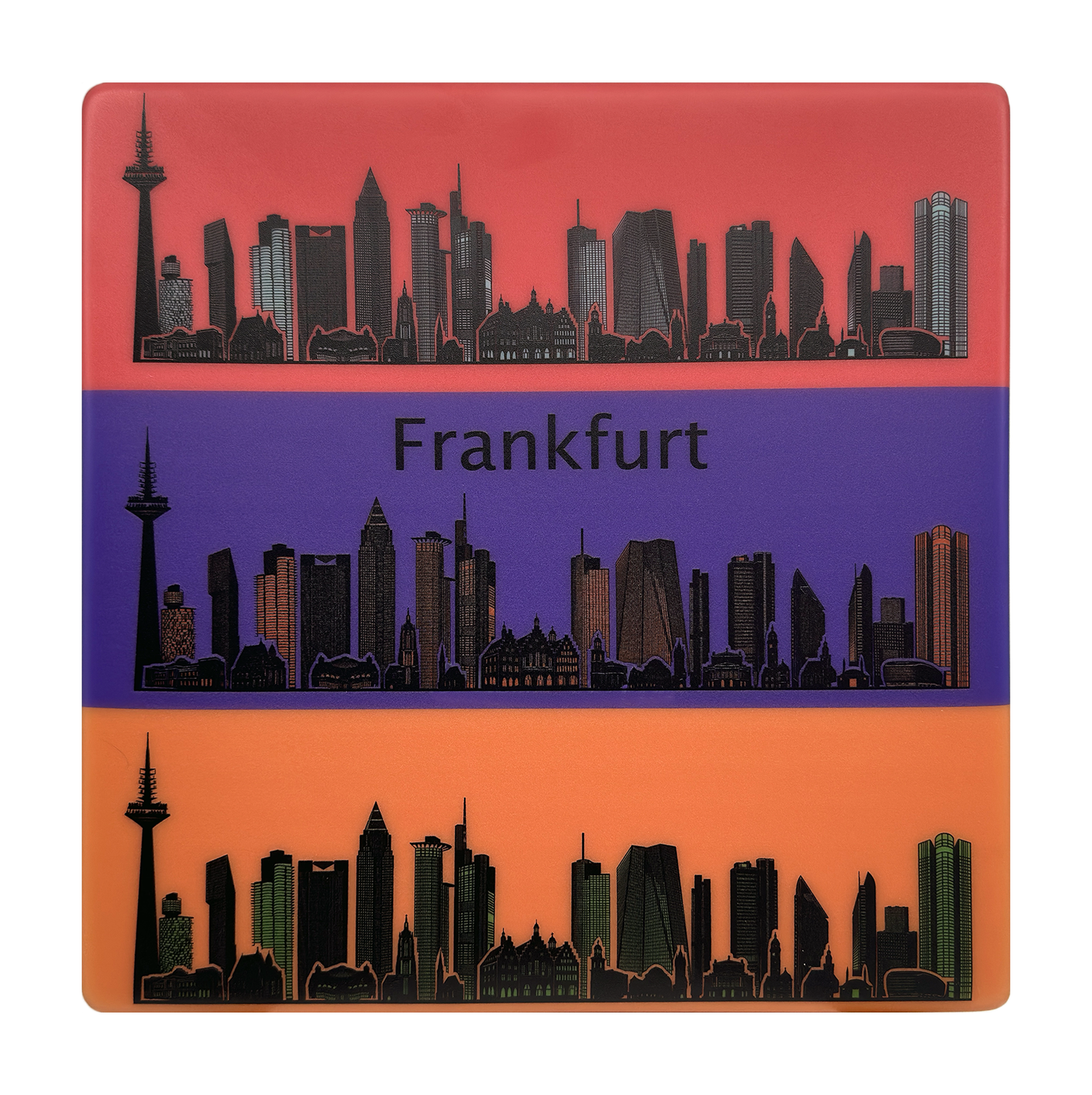 Pop Art Skyline Frankfurt
