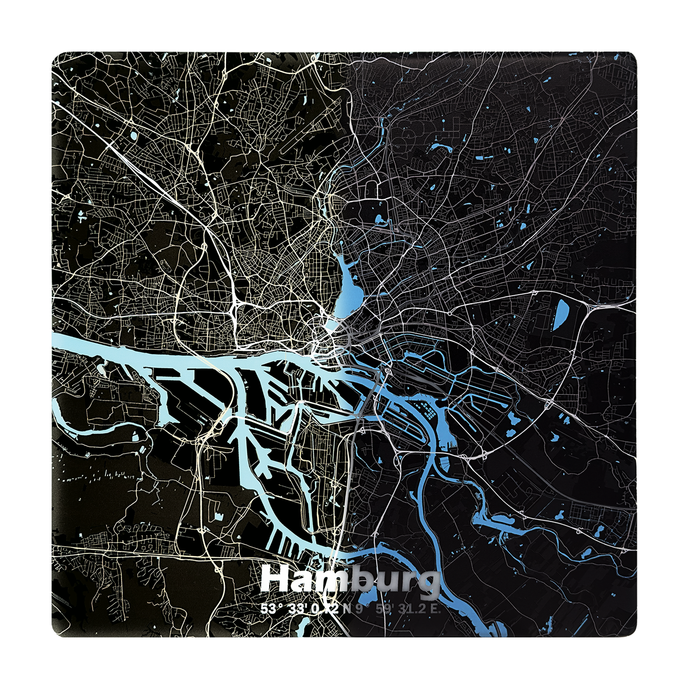 Pop Art Karte Hamburg