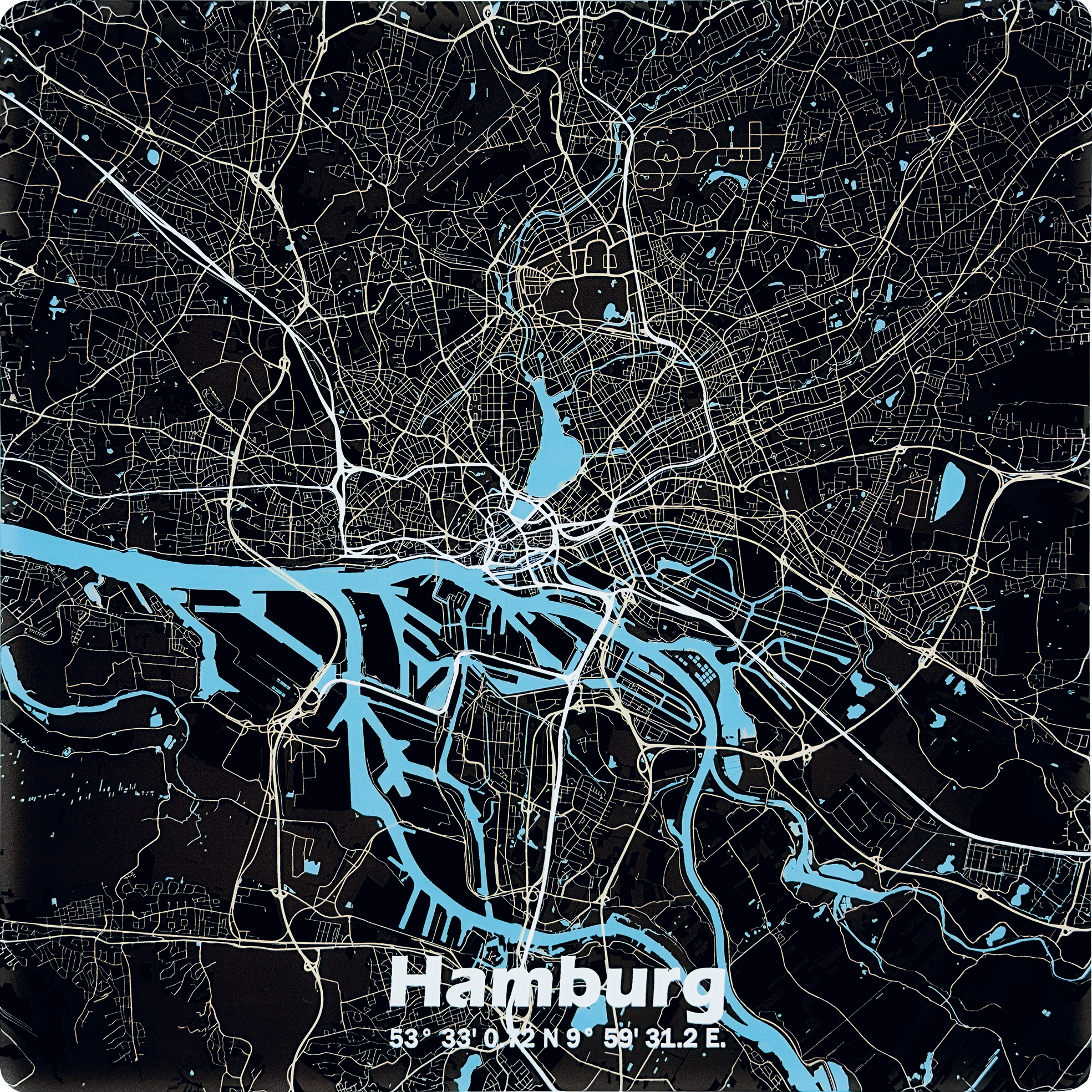 Pop Art Karte Hamburg