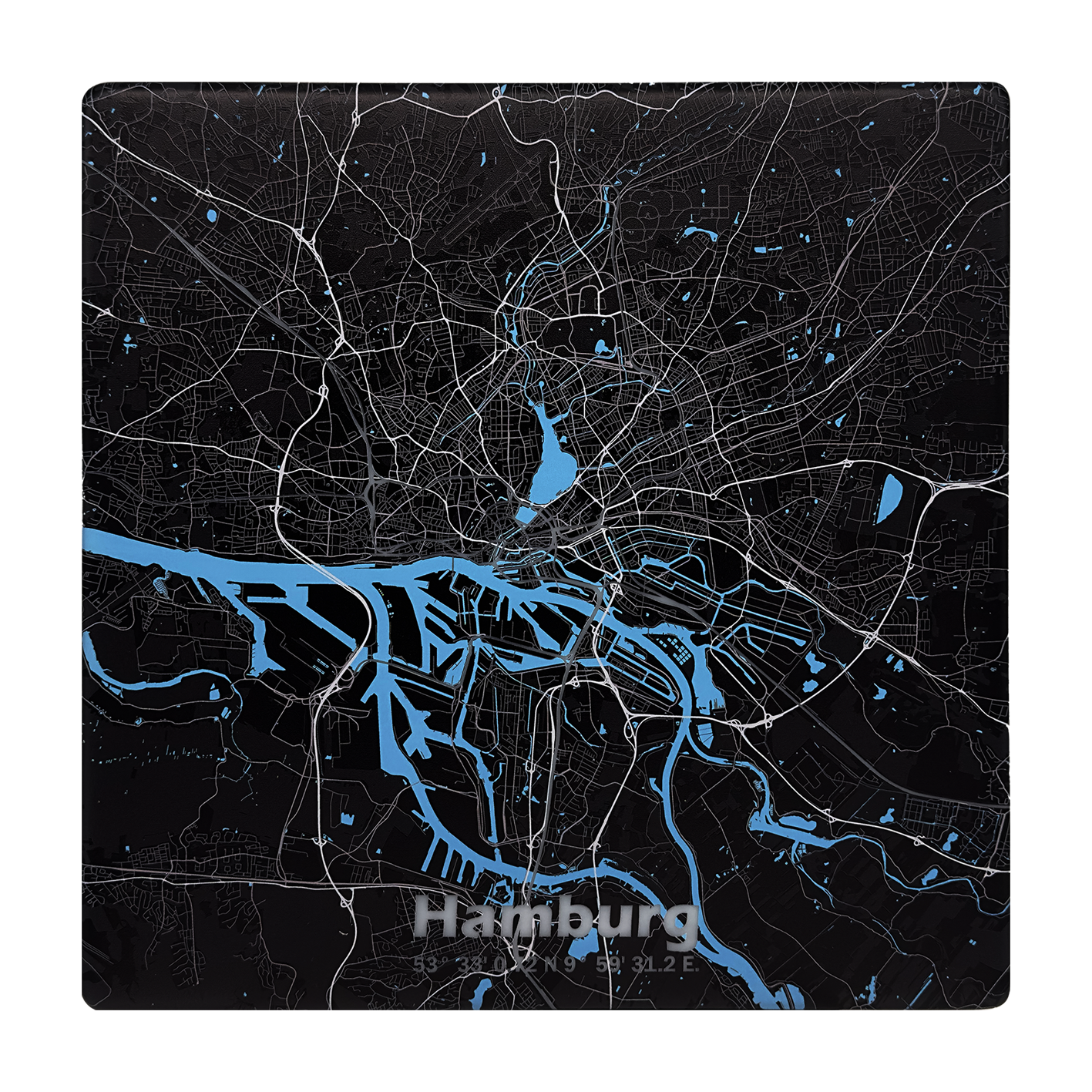 Pop Art Karte Hamburg