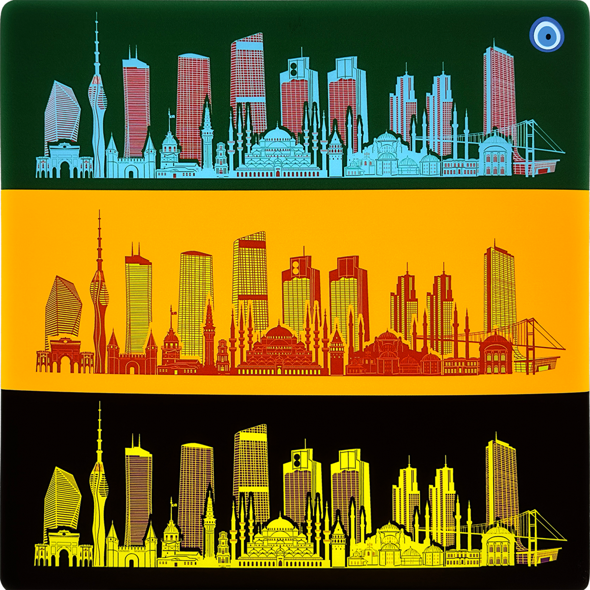 Pop Art Skyline Istanbul