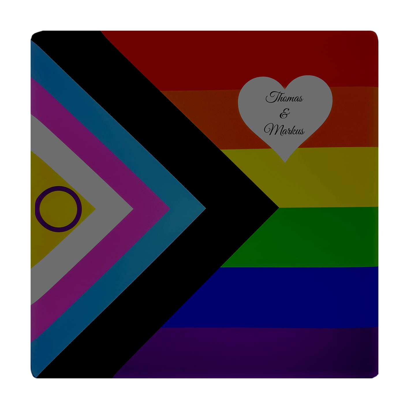 Pop Art Lampe LGBTQIA+ Herz