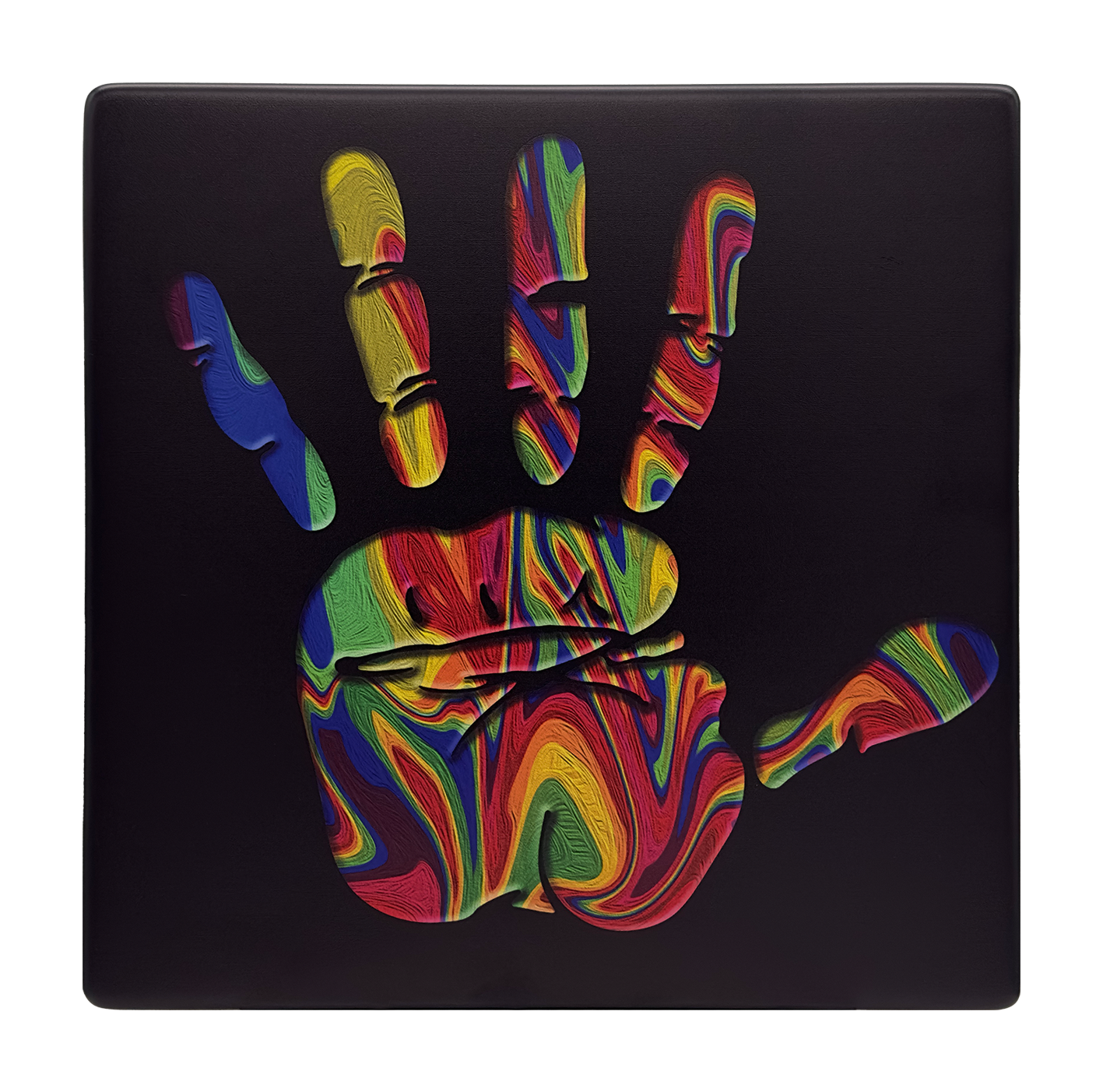 Pop Art Lampe bunte Hand