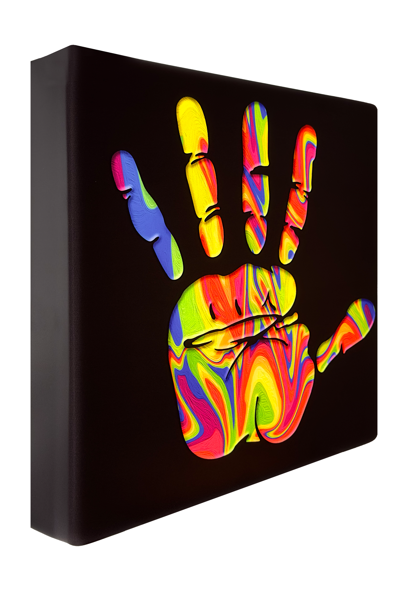 Pop Art Lampe bunte Hand