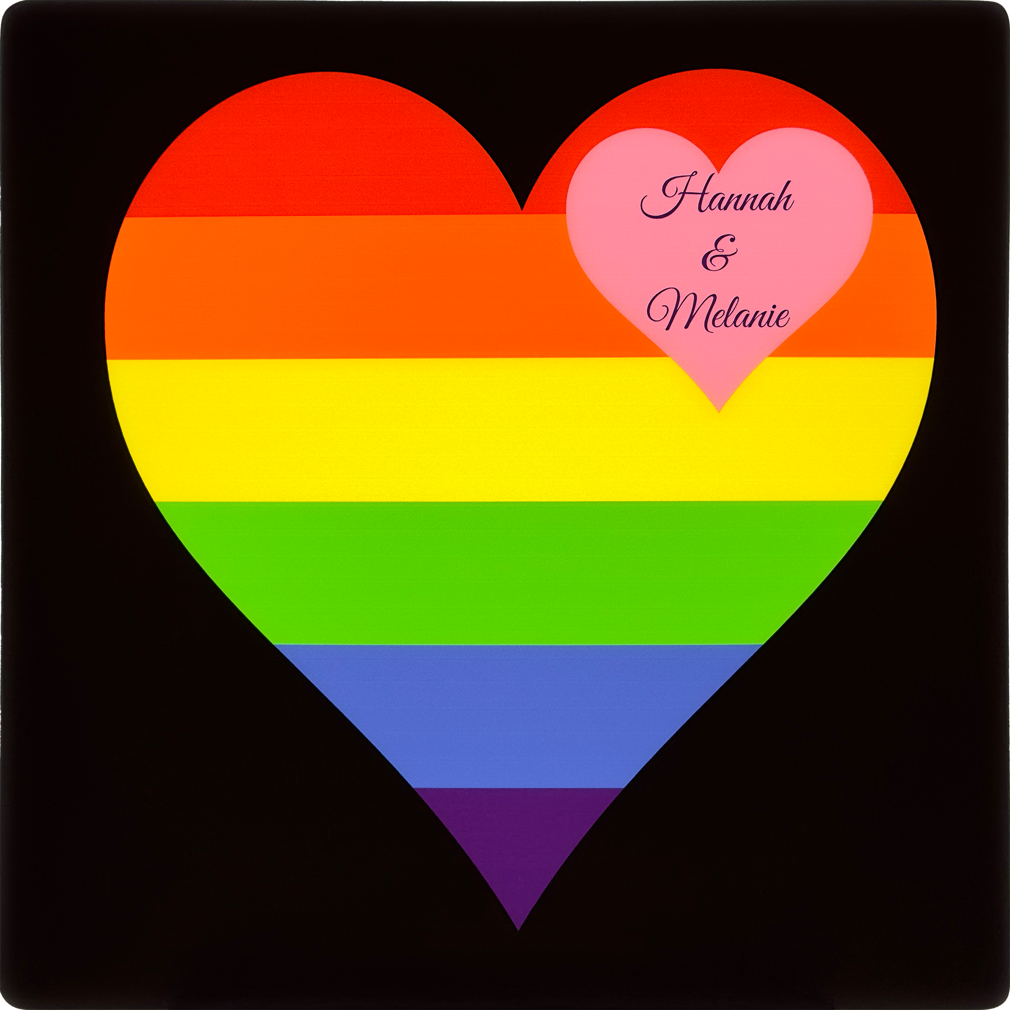 Pop Art Lampe LGBTQIA+ Dunkel