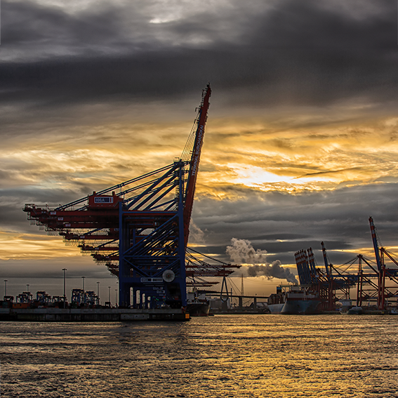 Hamburg Hafen Skyline
