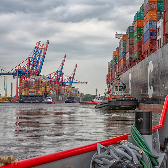 Hamburg Hafen Skyline