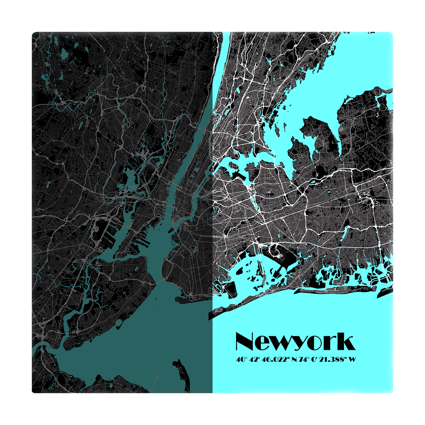Pop Art Karte New York