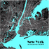Pop Art Karte New York