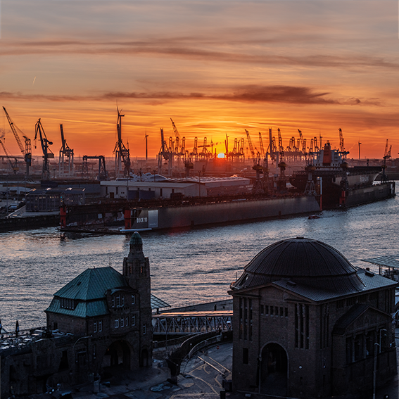 Hamburg Hafen Skyline