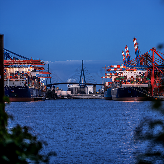 Hamburg Hafen Skyline