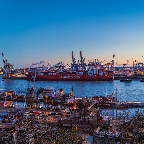 Hamburg Hafen Skyline
