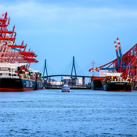 Hamburg Hafen Skyline
